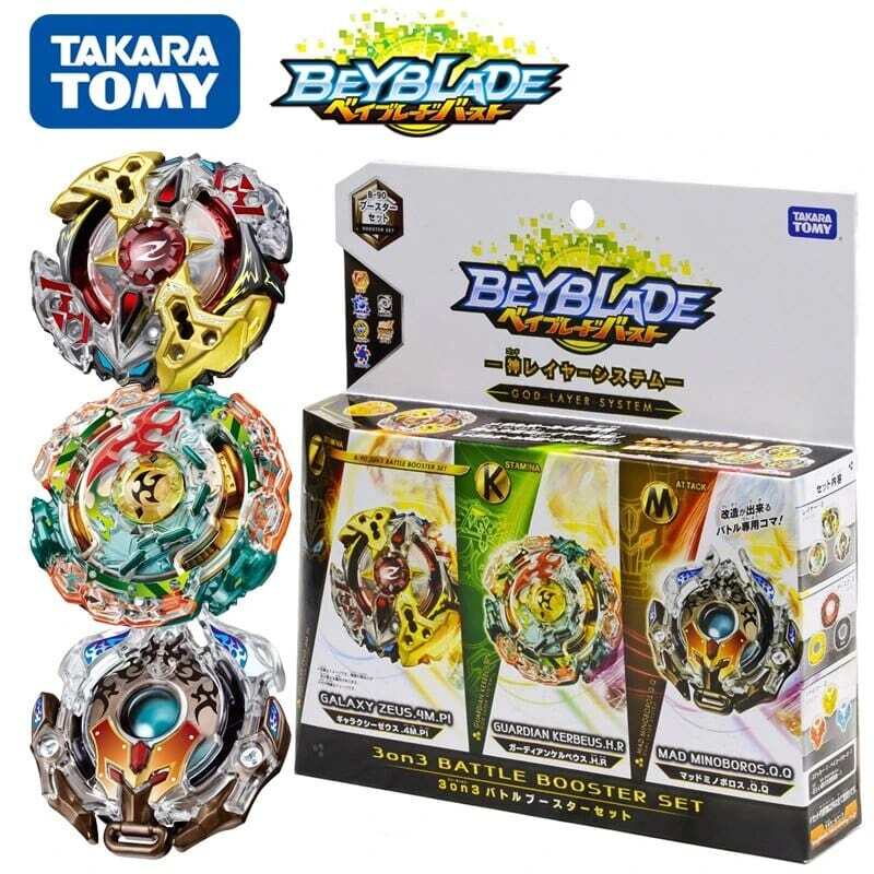 Takara Tomy Beyblade Burst B-90 3 On 3 Battle Booster Set