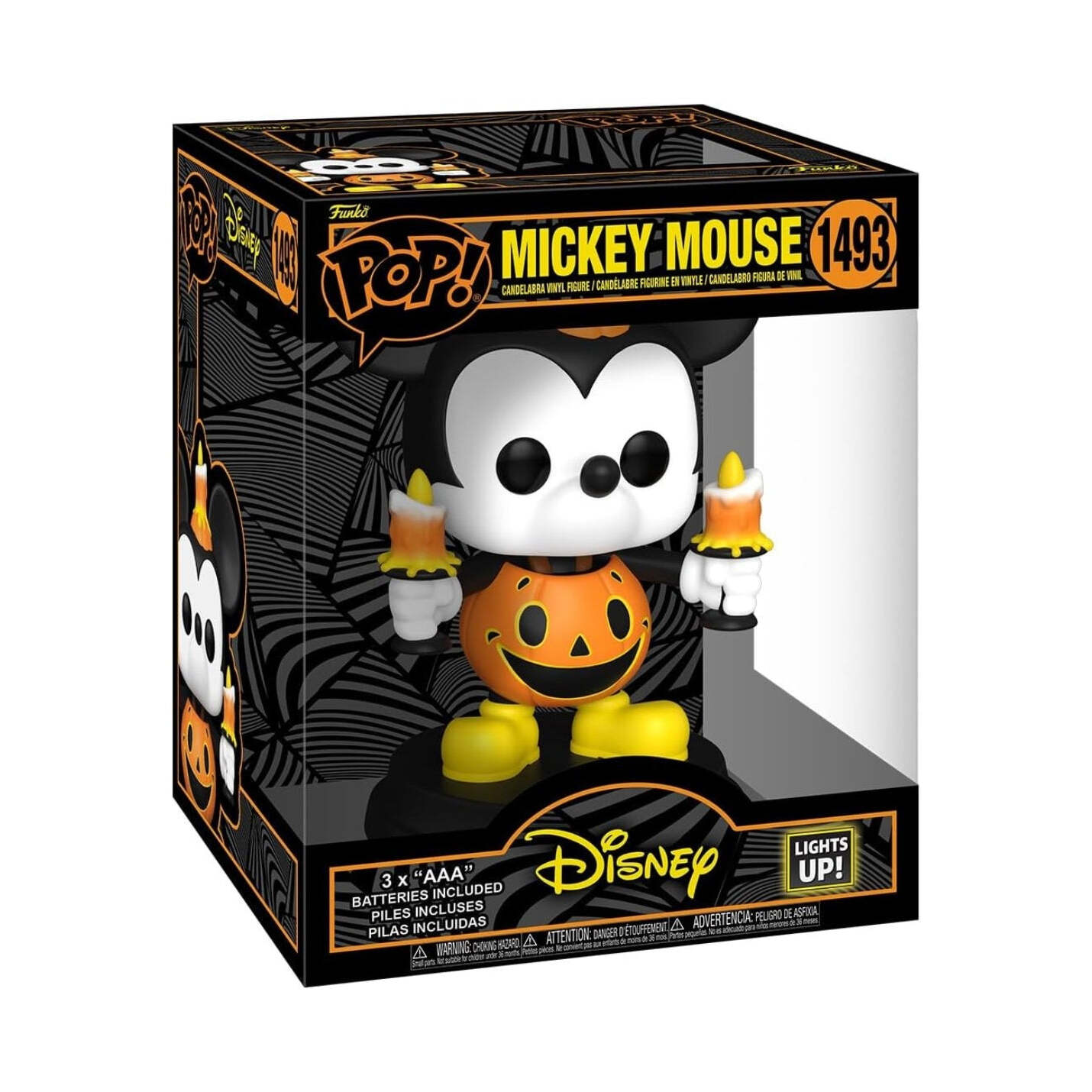 Mickey Mouse Halloween Light-Up Super Funko Pop! Vinyl Figure #1493
