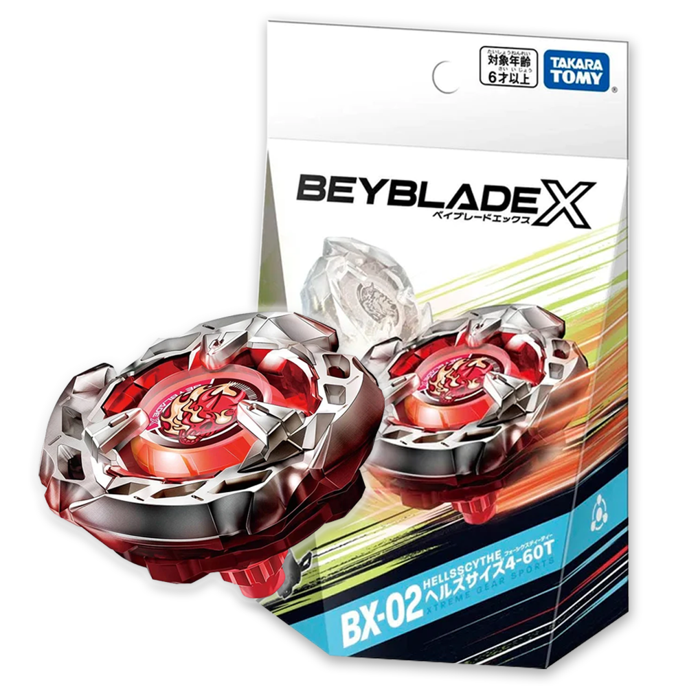 Takara Tomy Beyblade X Bx-02 Starter Hells Scythe 4-60T