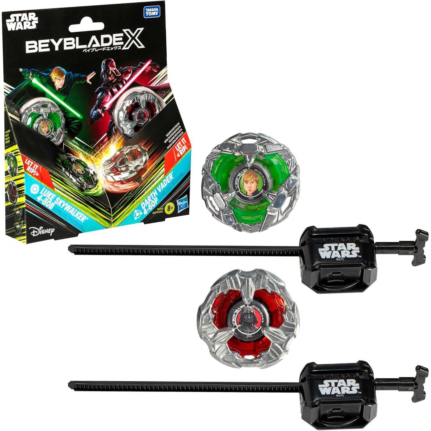 Takara Tomy Beyblade X Limited Edition Bx-00 Double Starter Luke Skywalker And Darth Vader
