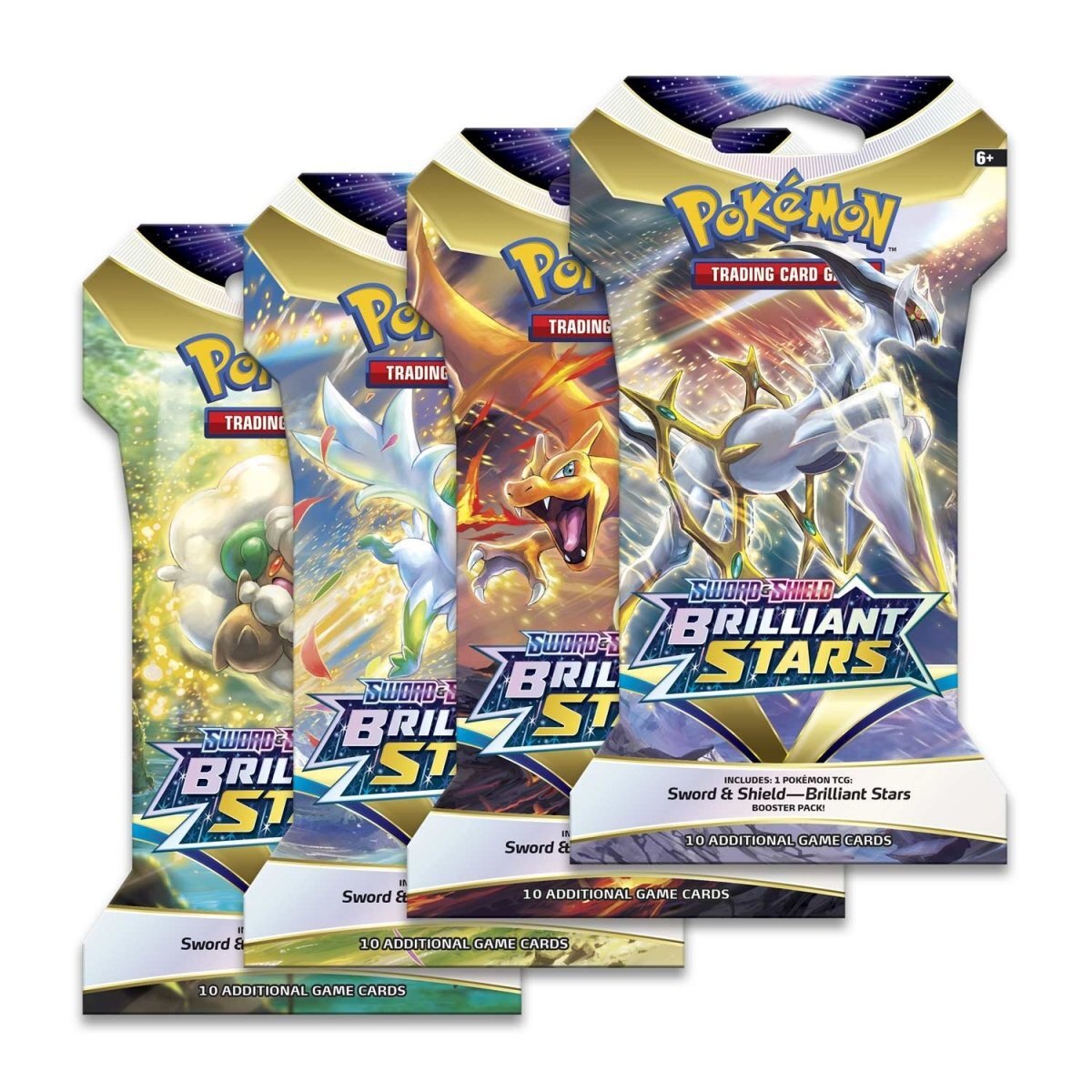 Pokemon Sword & Shield- Brilliant Stars Sleeved Booster Pack