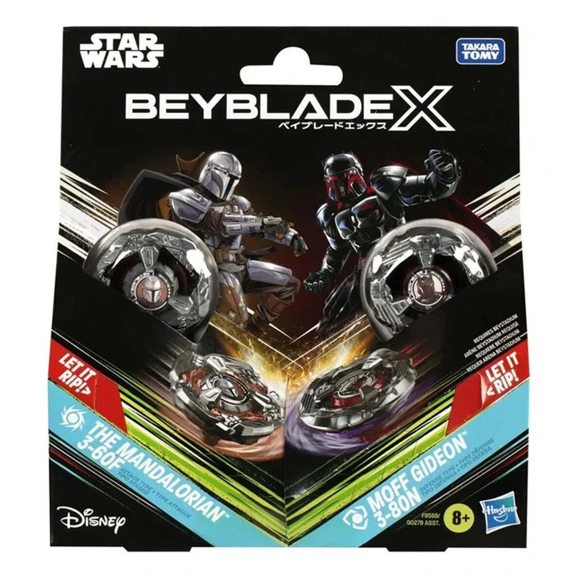 Takara Tomy Beyblade X Limited Edition Bx-00 Double Starter The Mandalorian And Moff Gideon