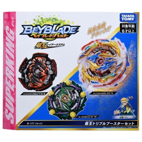 Takara Tomy Beyblade Superking Burst B-171 Gt Triple Booster Set