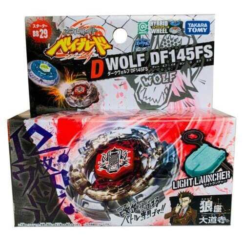 Takara Tomy Dark Wolf Df145Fs Metal Fusion Beyblade Starter W/ Launcher Bb-29